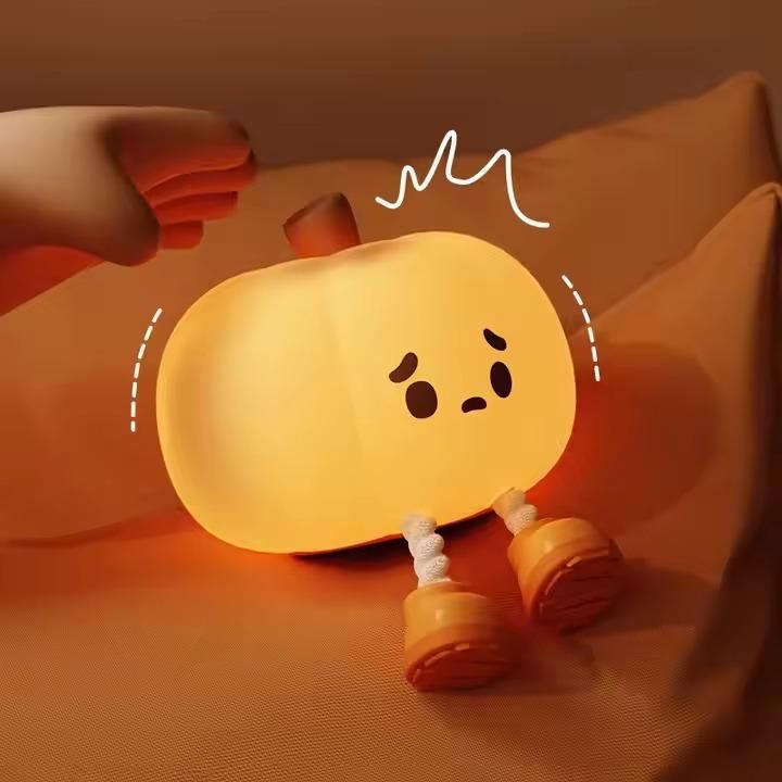 Sad Pumpkin Silicone Lamp